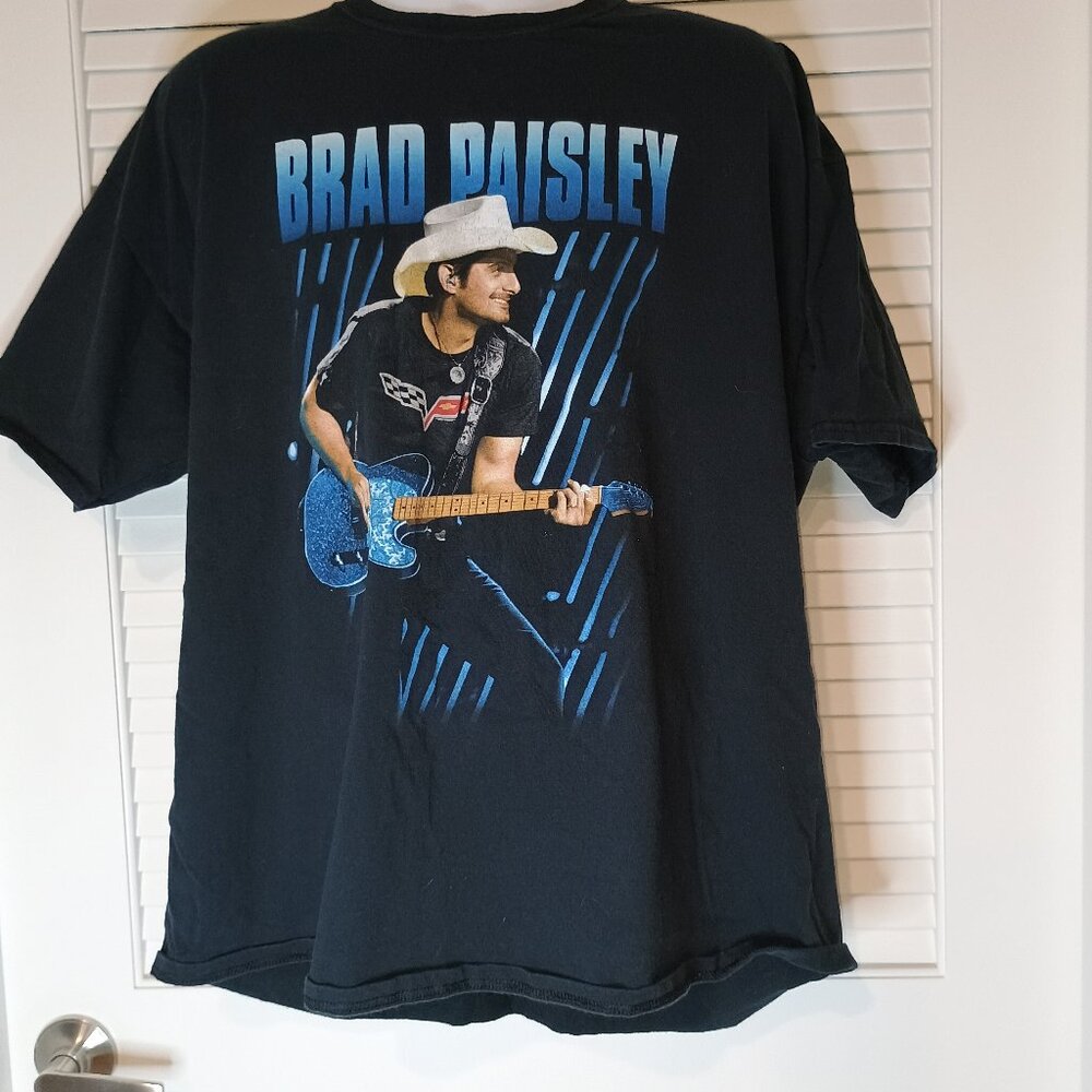 Brad Paisley Country 2013 Concert Music Black Graphic T-shirt size brand Unknown